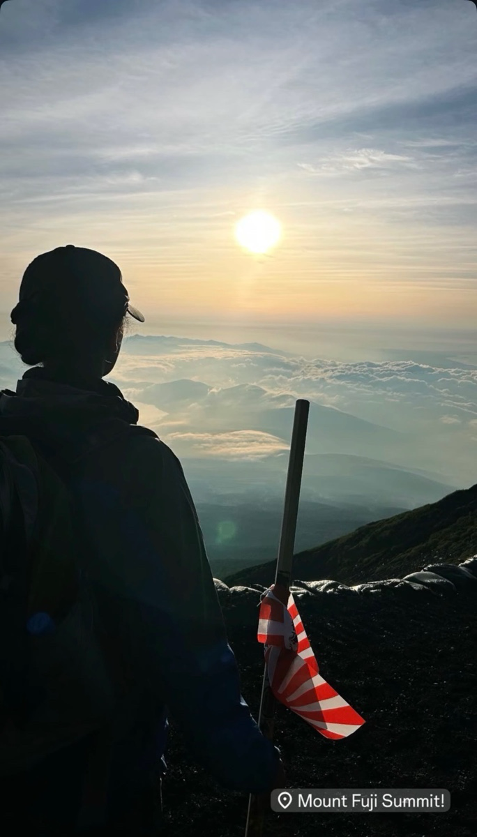Sunrise from the summit of Mount Fuji